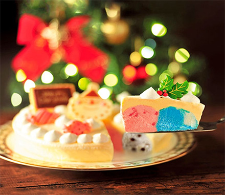 クリスマスのアイスケーキ「ブルーシール」01